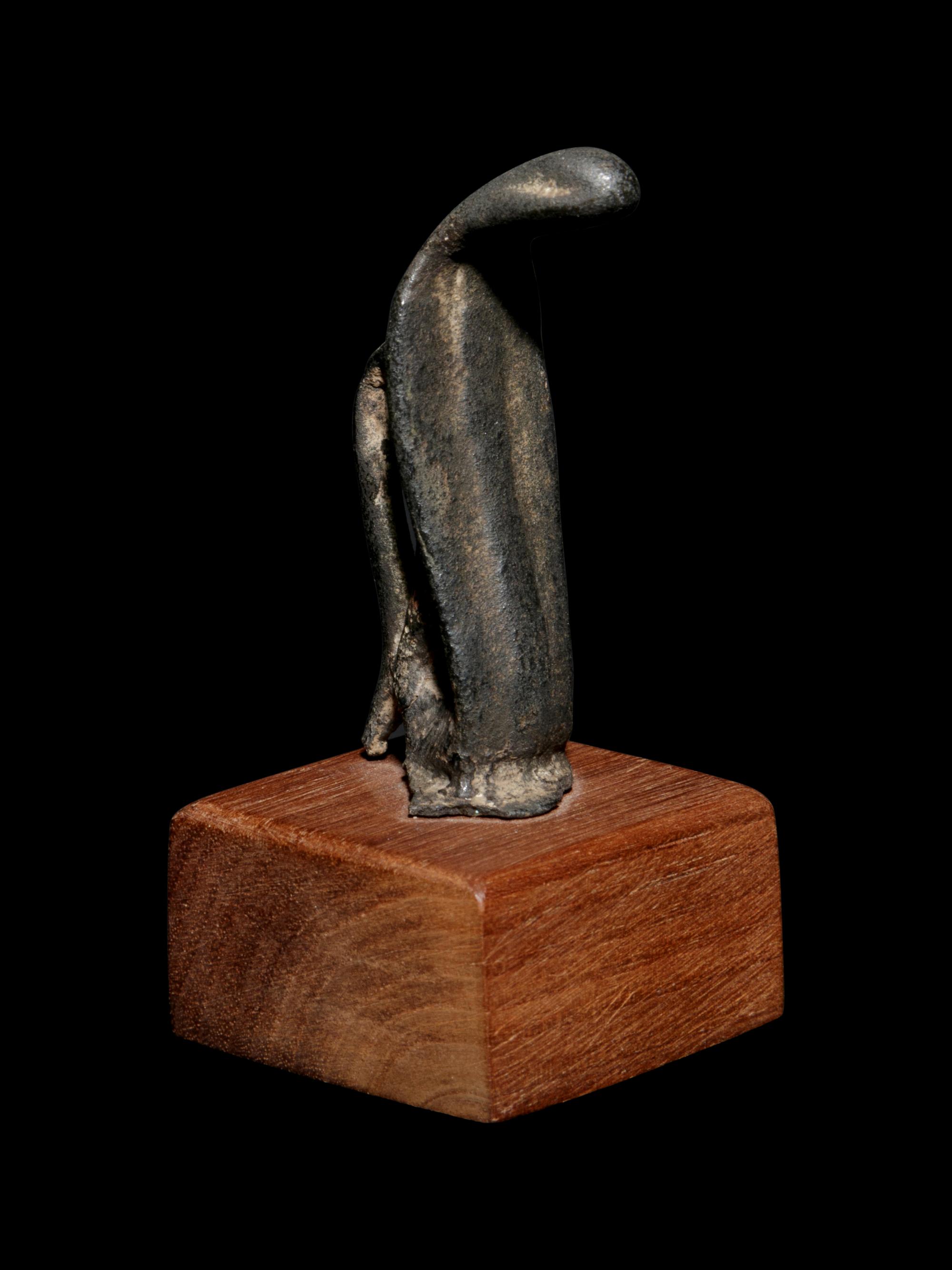 Two Egyptian Bronze Uraeus Finials