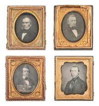 [EARLY PHOTOGRAPHY]. 20 sixth plate daguerreotypes of men with stern, serious, or striking expressions.