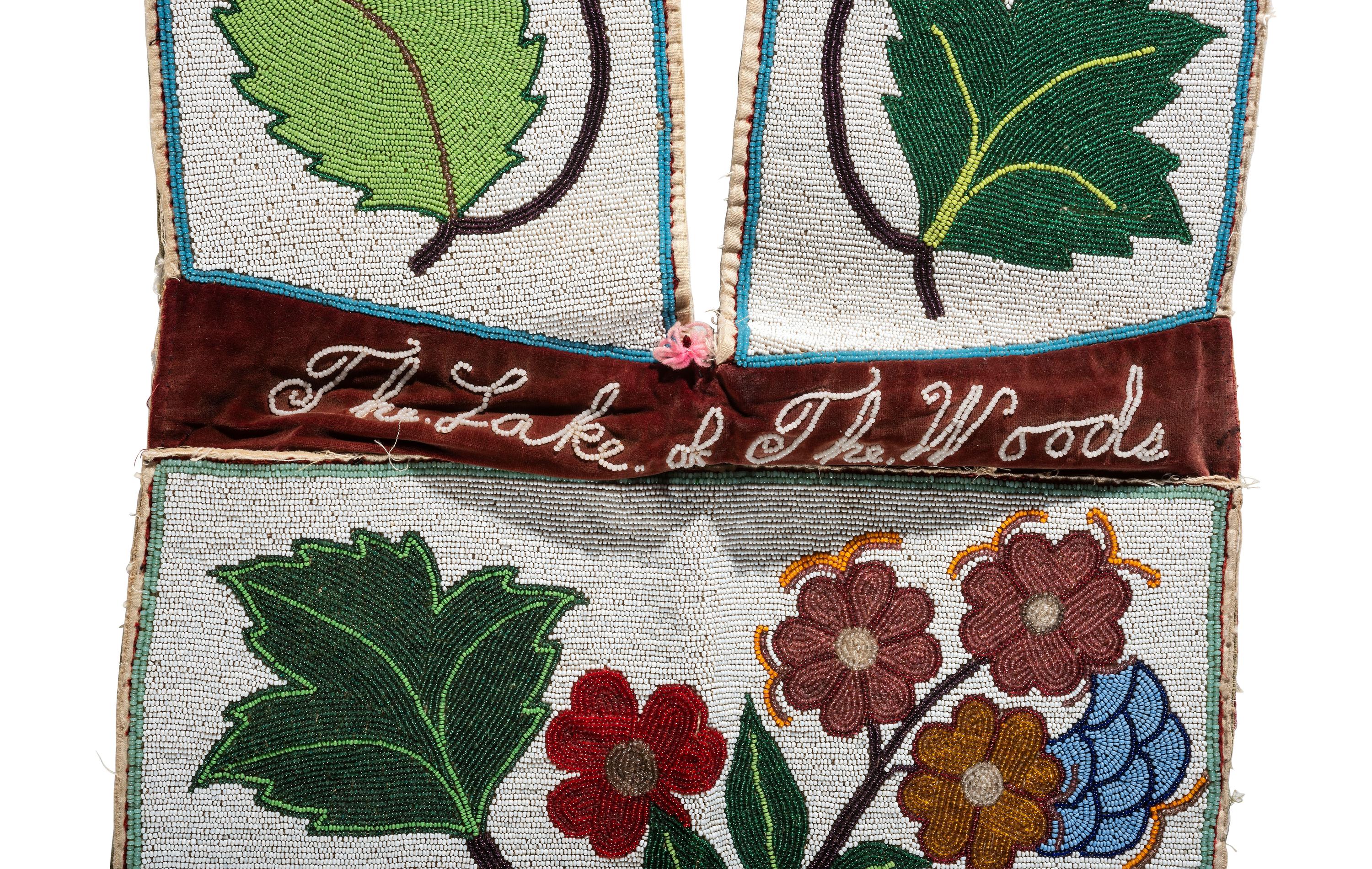 Anishinaabe Beaded Bandolier Bag , The Lake of the Woods