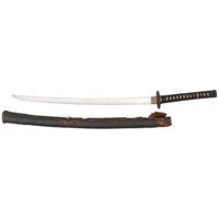 Japanese Katana with Leather Saya