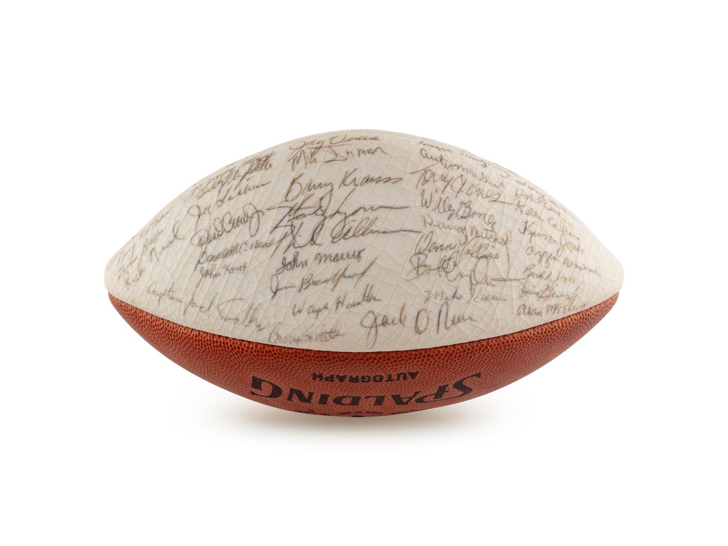 A 1976 University of Alabama Team Signed Autograph Football Including Paul Bear Bryant (Beckett Authentication Services)