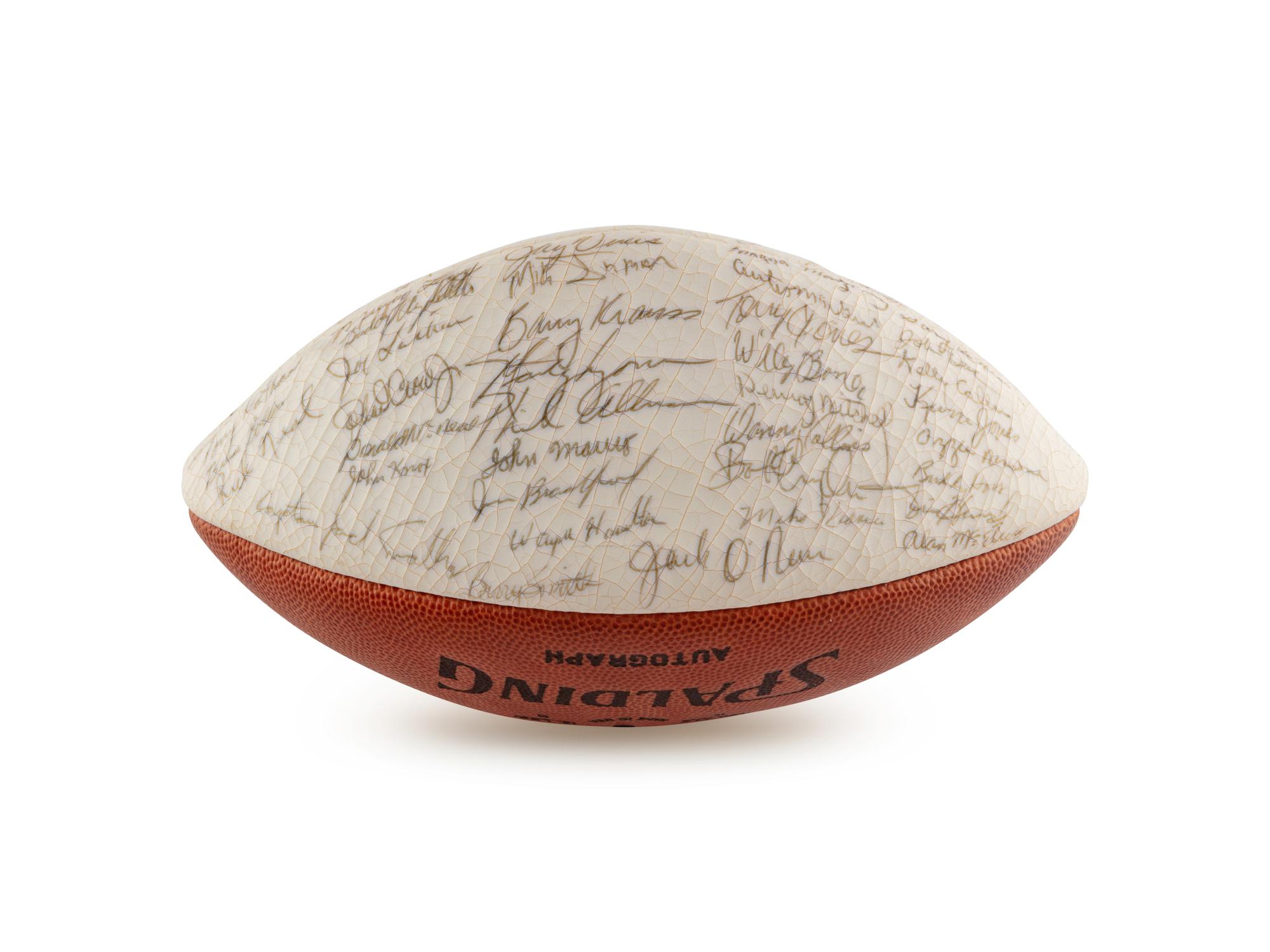 A 1976 University of Alabama Team Signed Autograph Football Including Paul Bear Bryant (Beckett Authentication Services)
