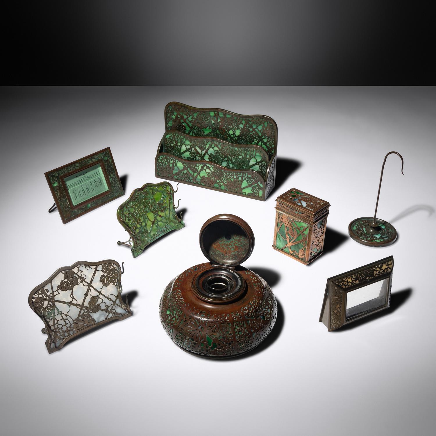 Grapevine desk accessories Tiffany Studios, USA