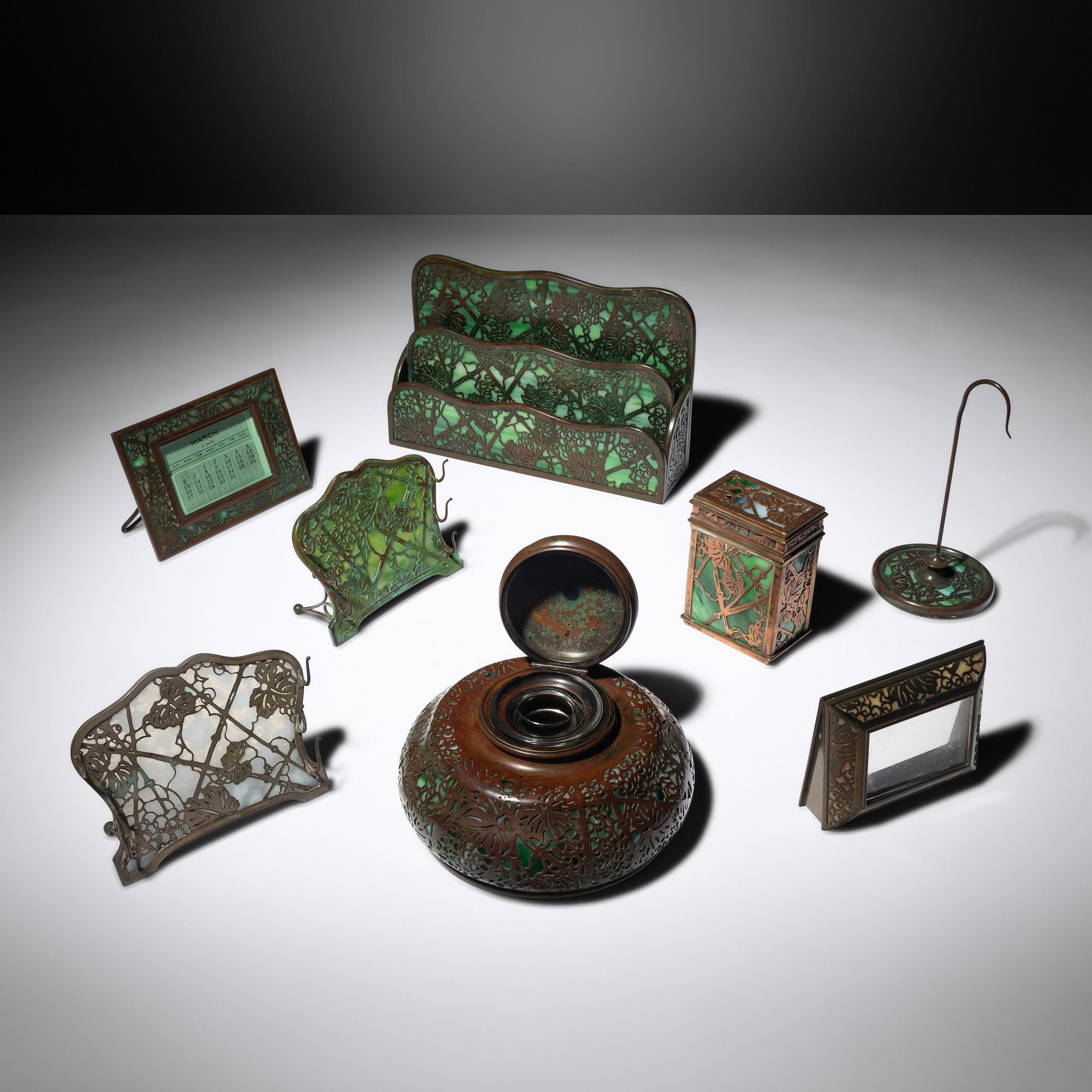 Grapevine desk accessories Tiffany Studios, USA