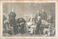 [SLAVERY & ABOLITION]. Alexander Hay RITCHIE (1822, 1895), engraver. after Francis Bicknell CARPENTER (1830-1900), artist. First Reading of the Emancipation Proclamation .