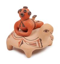 Collection of 11 Redware and Blackware Creatures