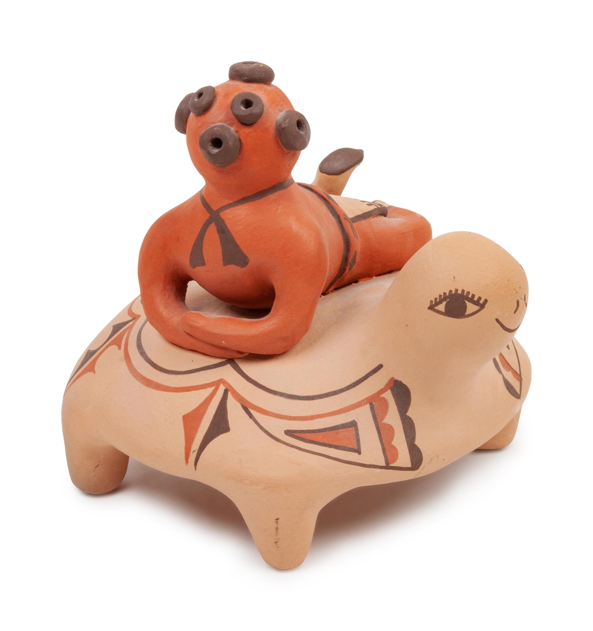 Collection of 11 Redware and Blackware Creatures