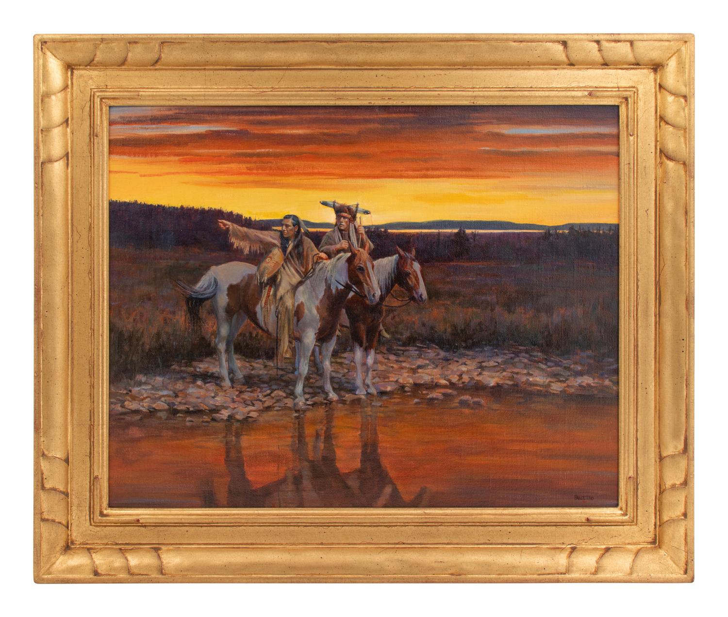 Two Warriors on Horseback