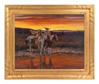 Two Warriors on Horseback