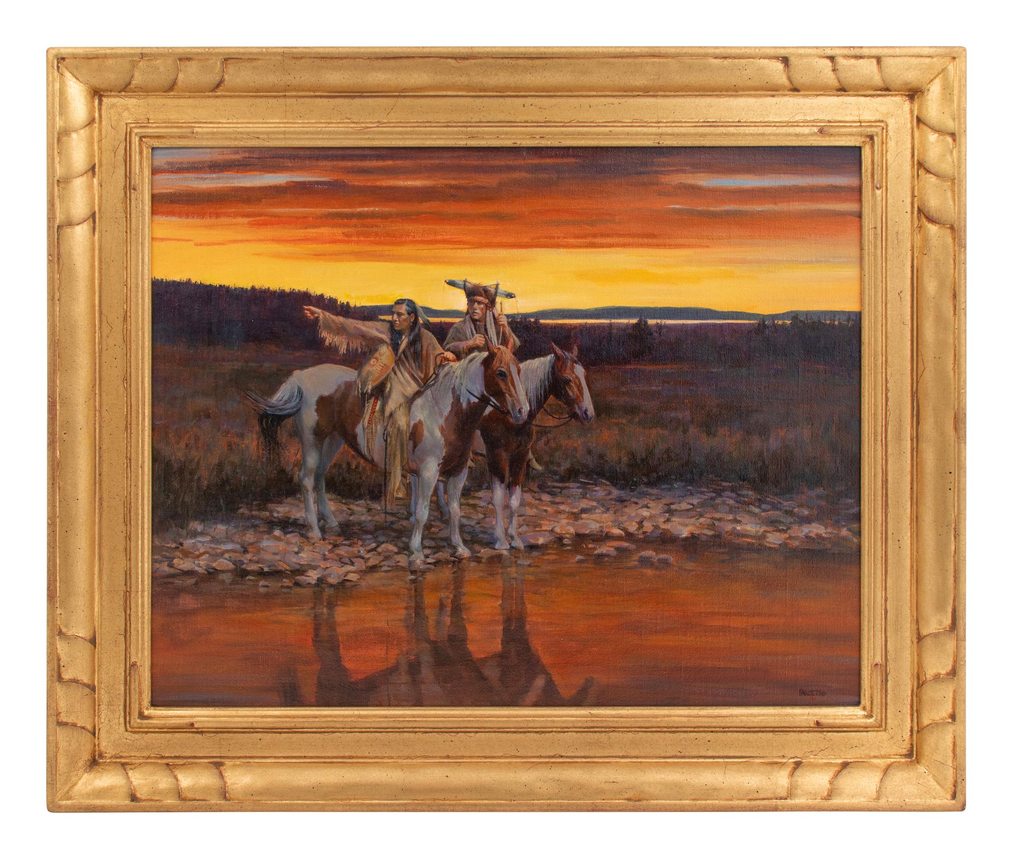 Two Warriors on Horseback