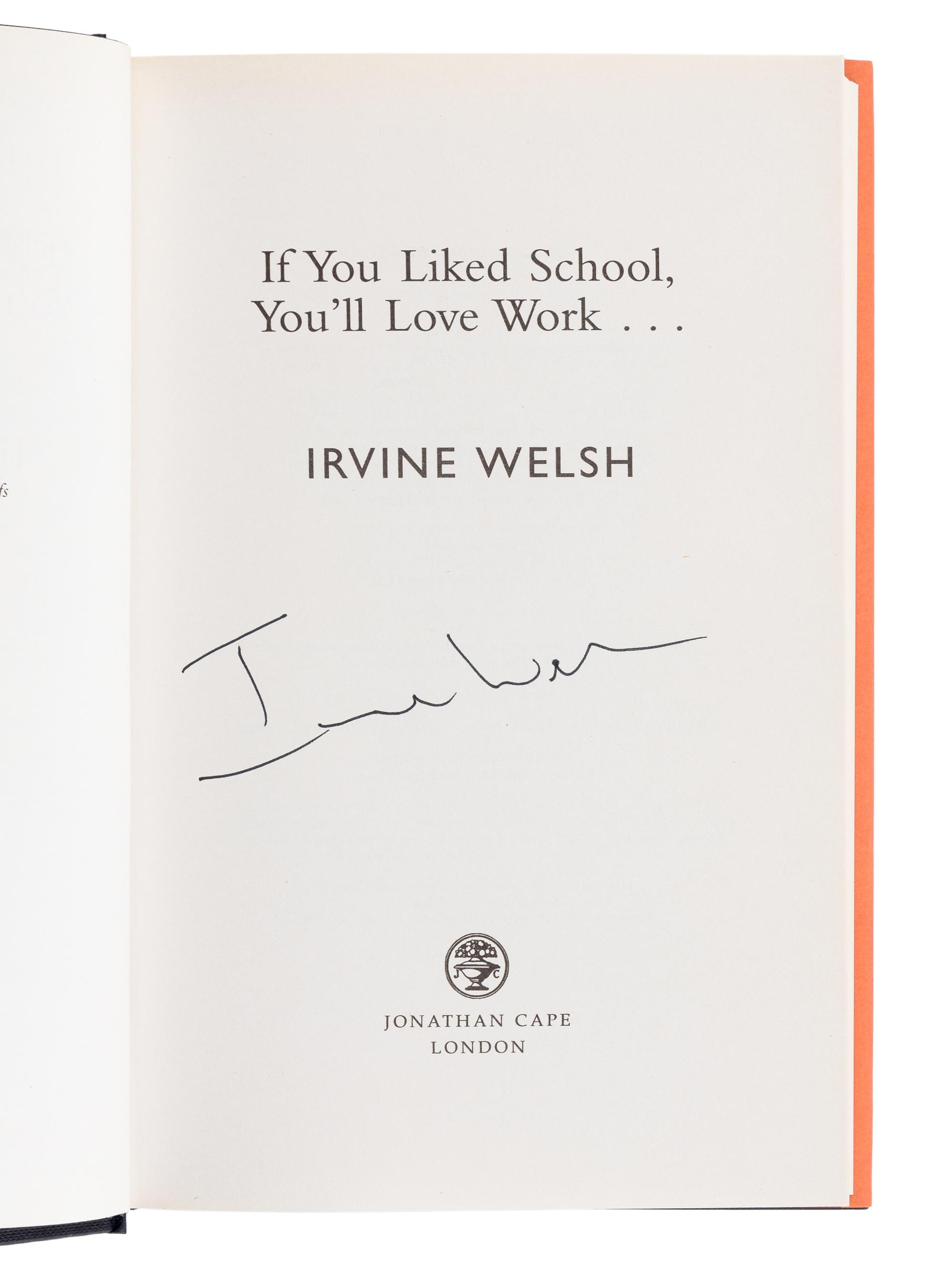 WELSH, Irvine (b. 1958). A group of 9 works by Welsh, MOST FIRST EDITION, ALL SIGNED OR INSCRIBED, comprising: