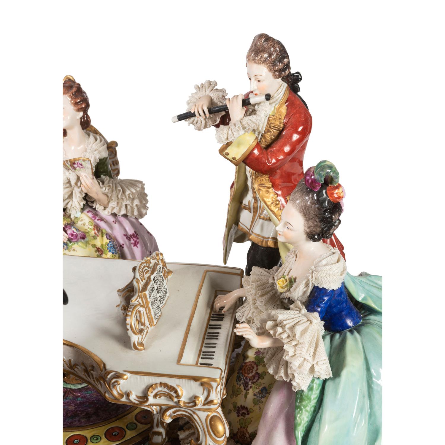 A Continental Porcelain Figural Group
