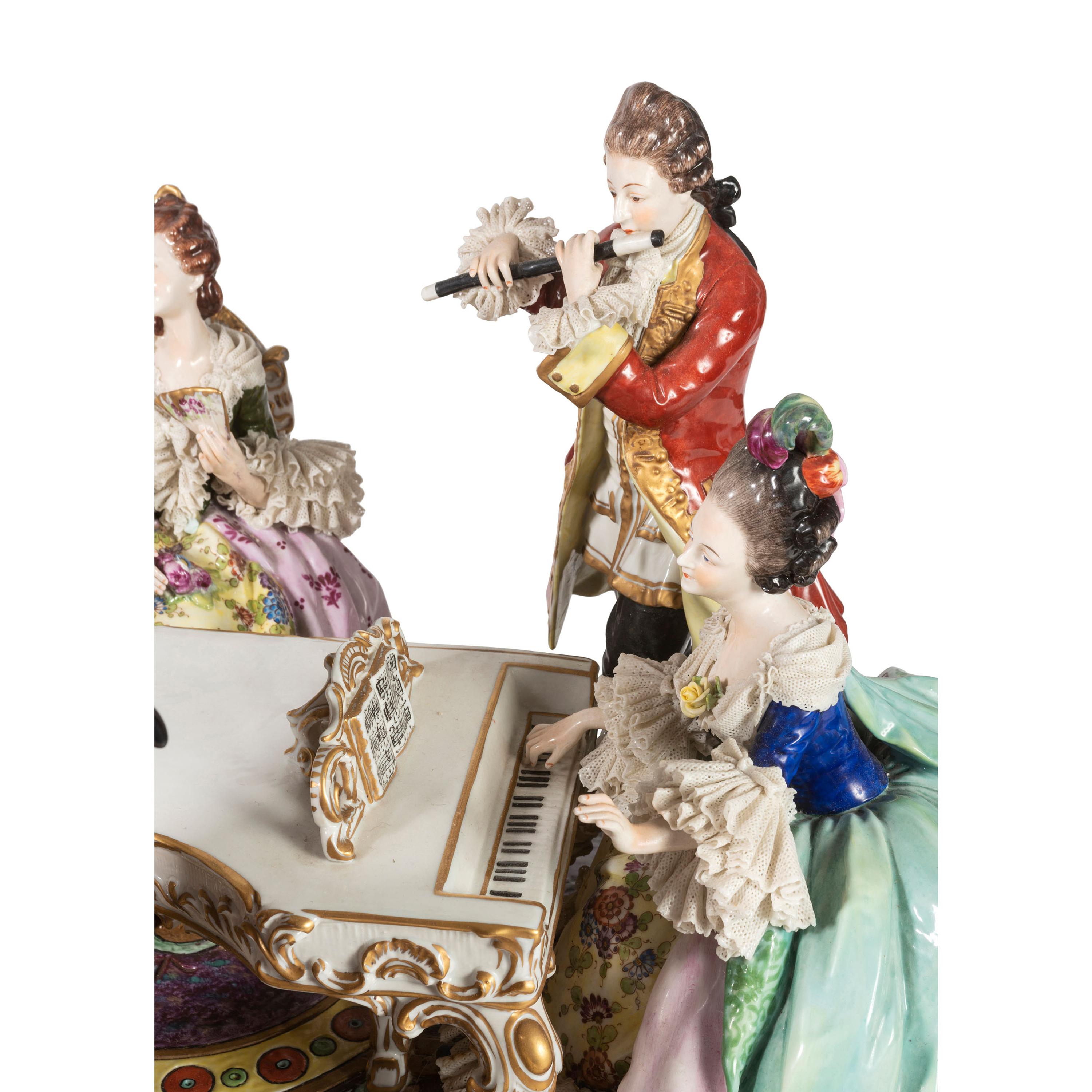 A Continental Porcelain Figural Group