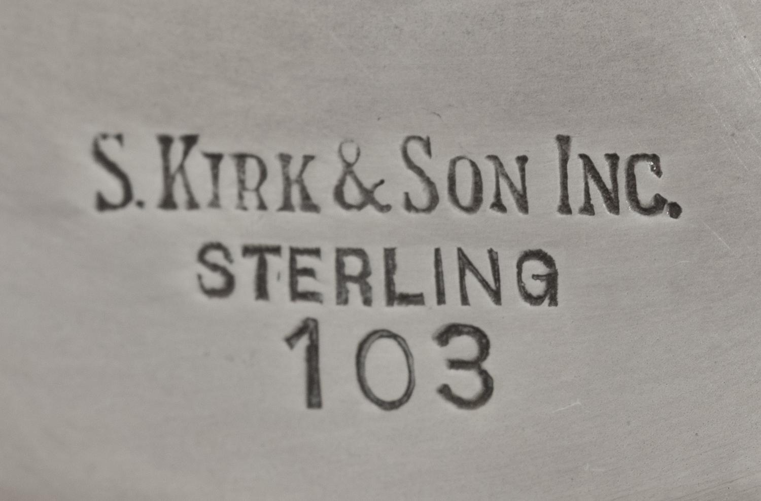 An S. Kirk and Son Silver Repousse Four-Piece Tea and Coffee Service