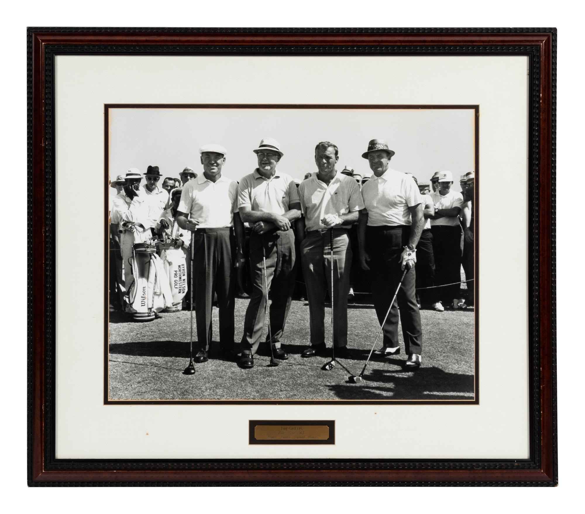 A Group of Five Large Scale Golf Photographs and Prints Formerly Displayed at Mike Ditka’s Restaurant