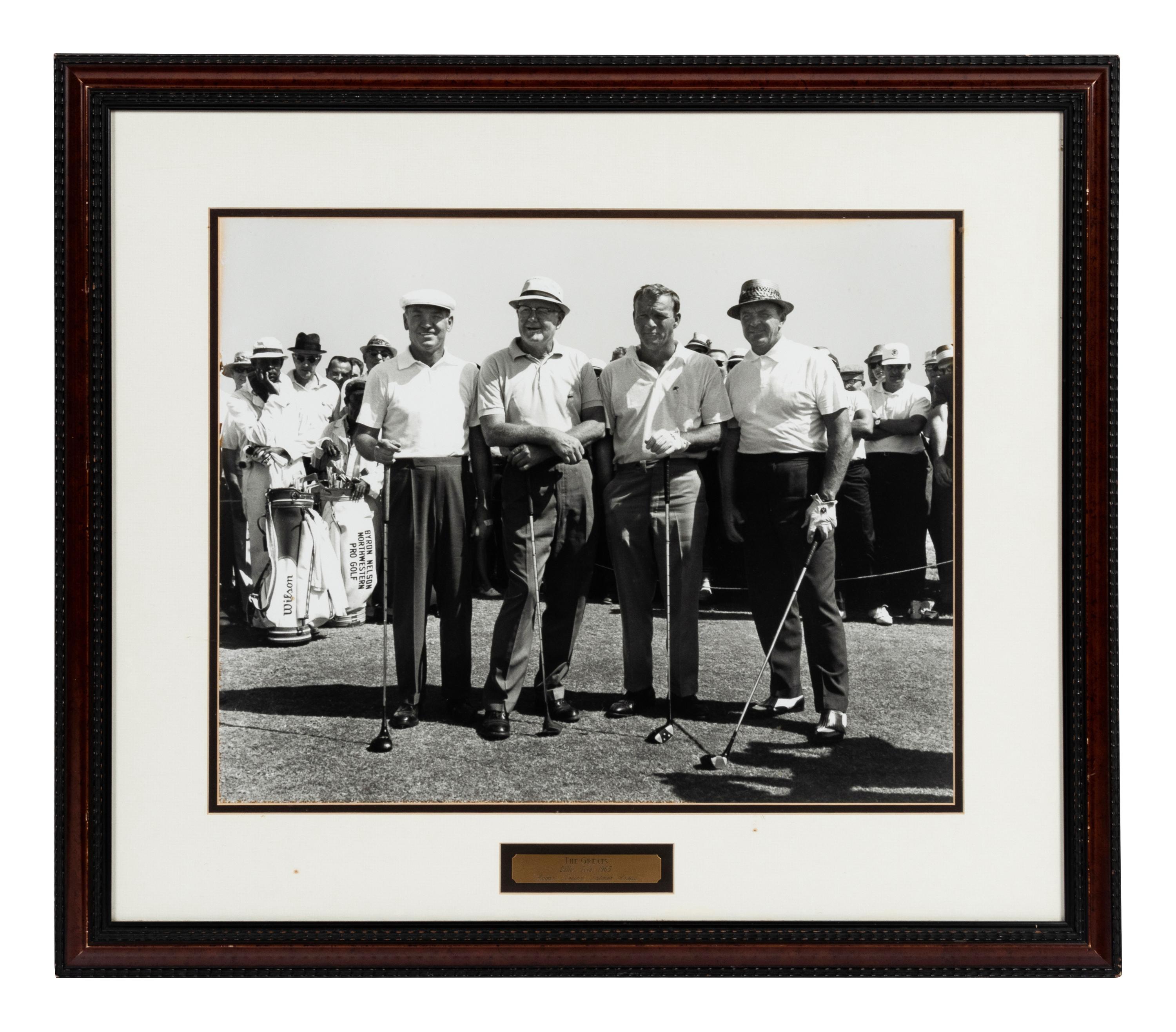A Group of Five Large Scale Golf Photographs and Prints Formerly Displayed at Mike Ditka’s Restaurant