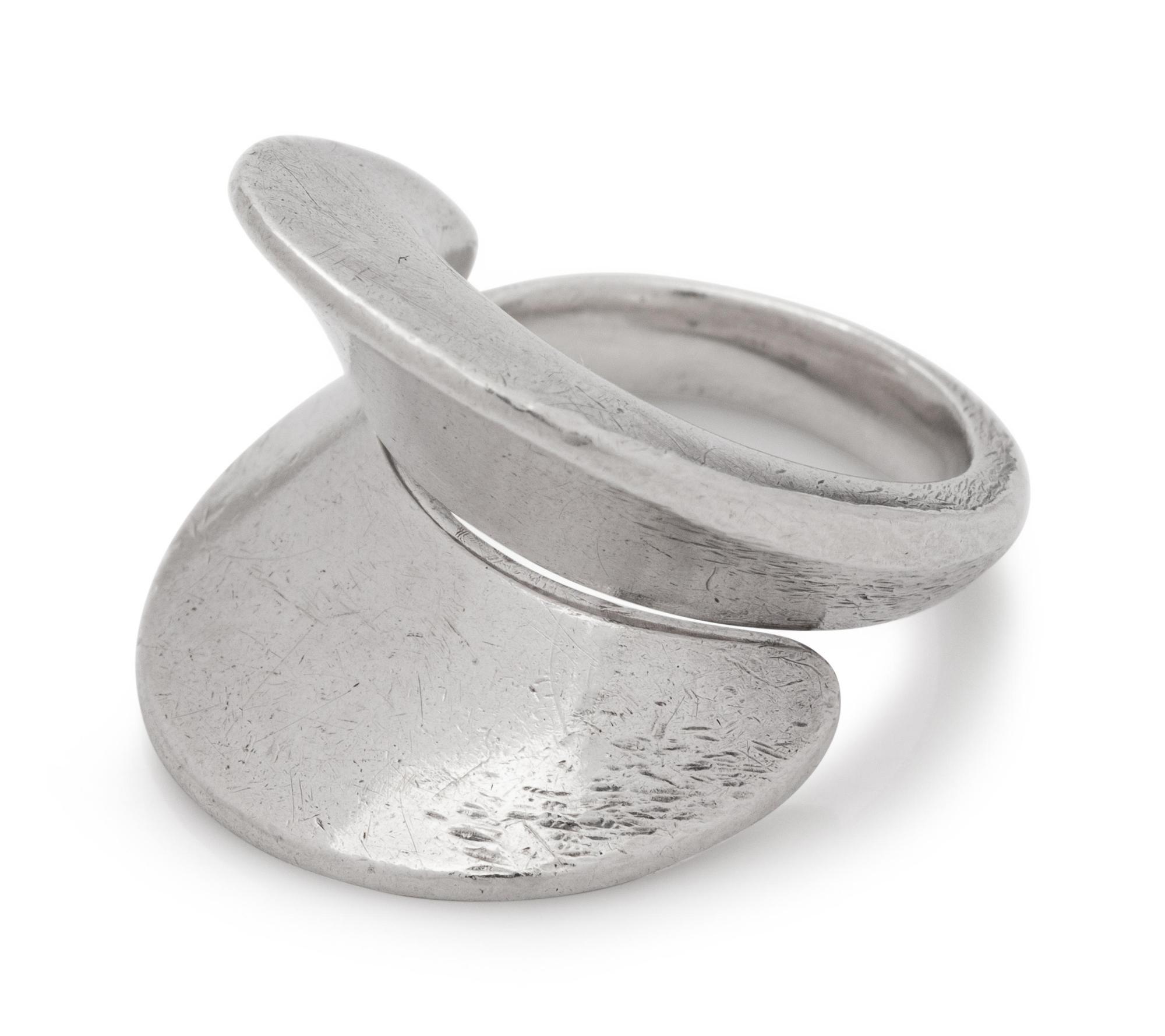 GEORG JENSEN, NANNA DITZEL, MODERNIST SILVER RING