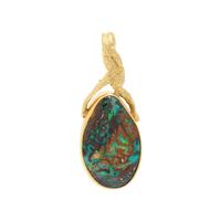 Yellow Gold and Boulder Opal Pendant