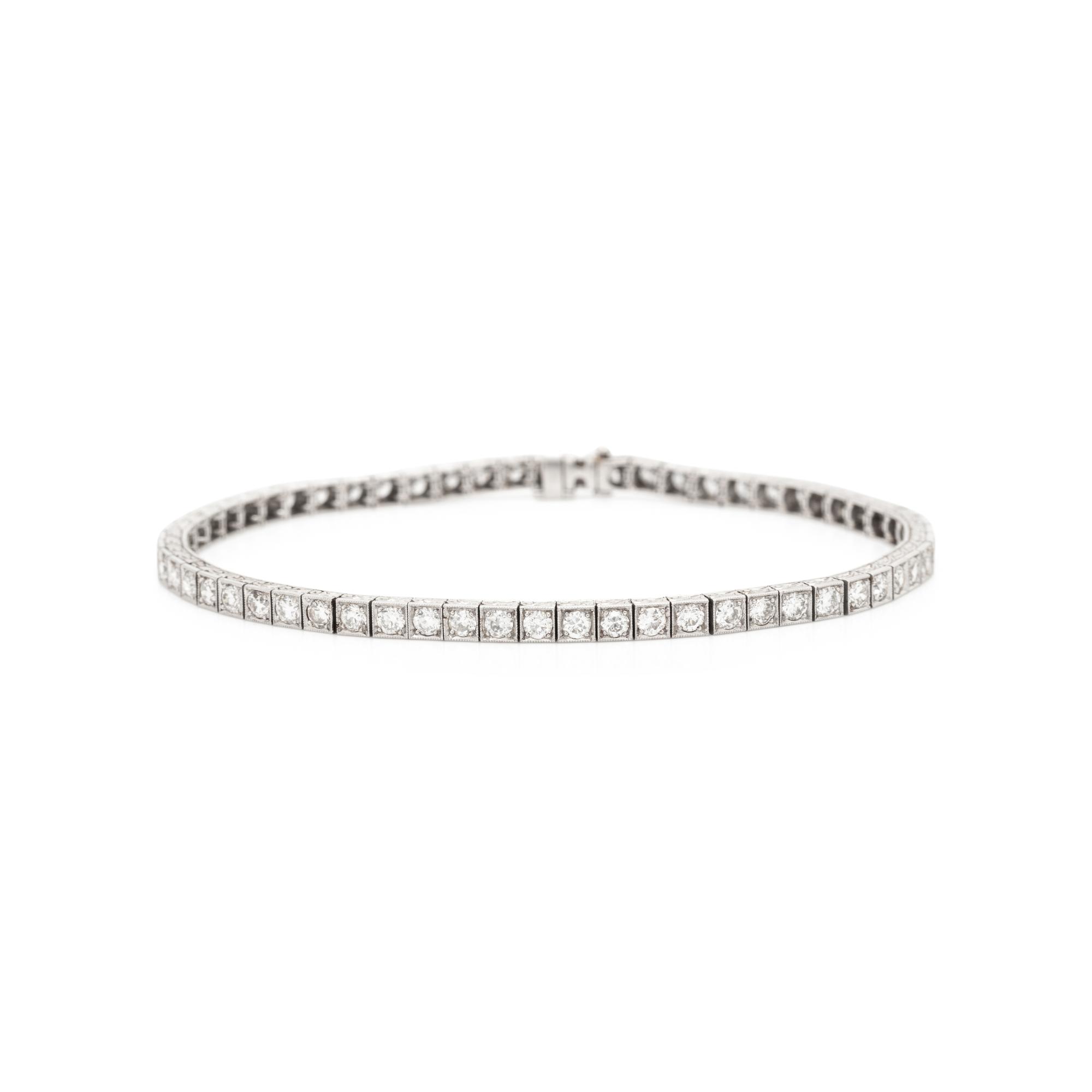 ANTIQUE, DIAMOND BRACELET