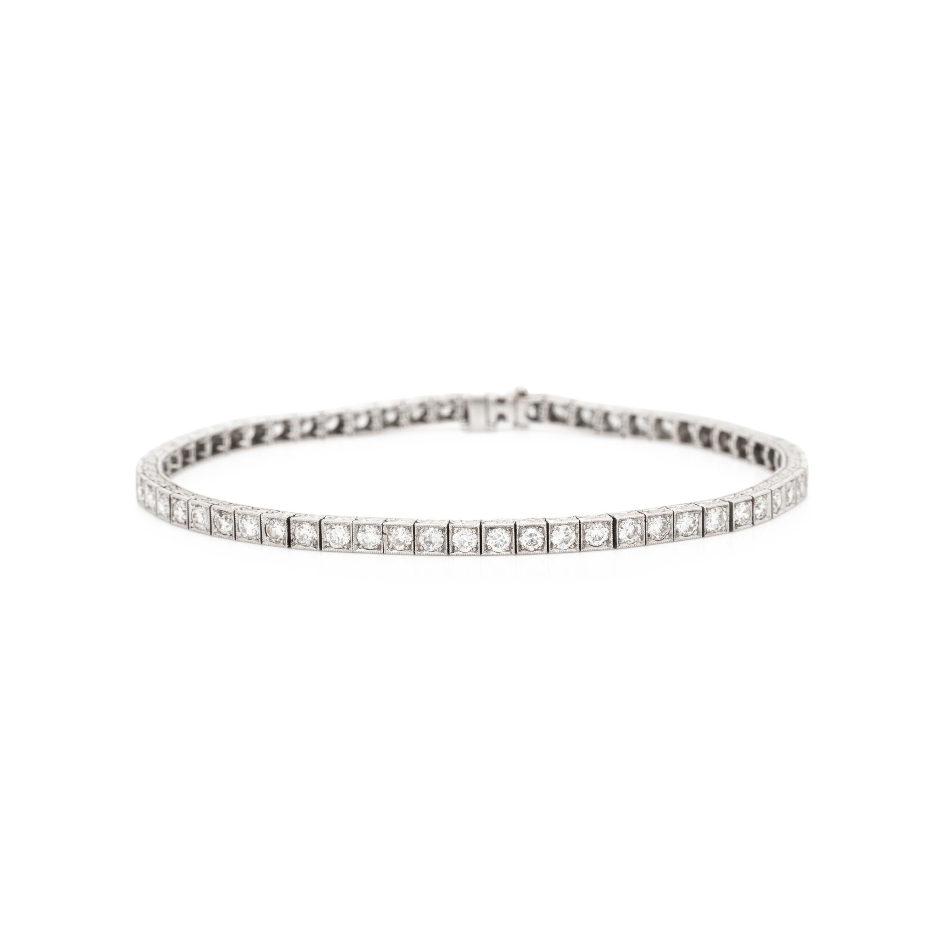 ANTIQUE, DIAMOND BRACELET