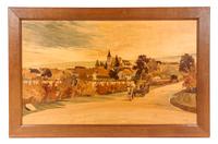 A Set of Five French Marquetry Panels Height of largest overall 30 1/4 x width 47 inches. — PAUL SPINDLER (1907-1980)