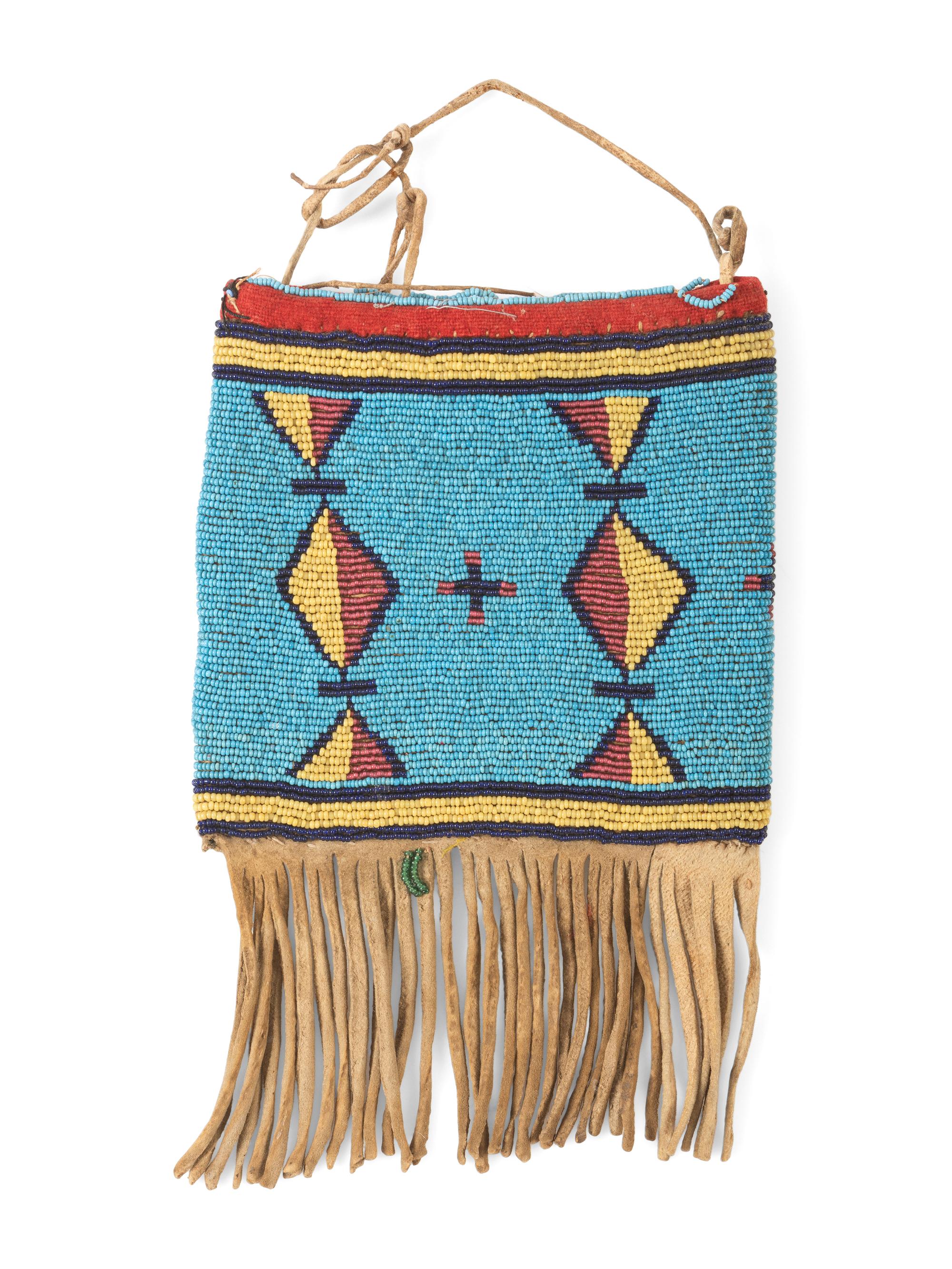 Assiniboine Beaded Hide Bag
