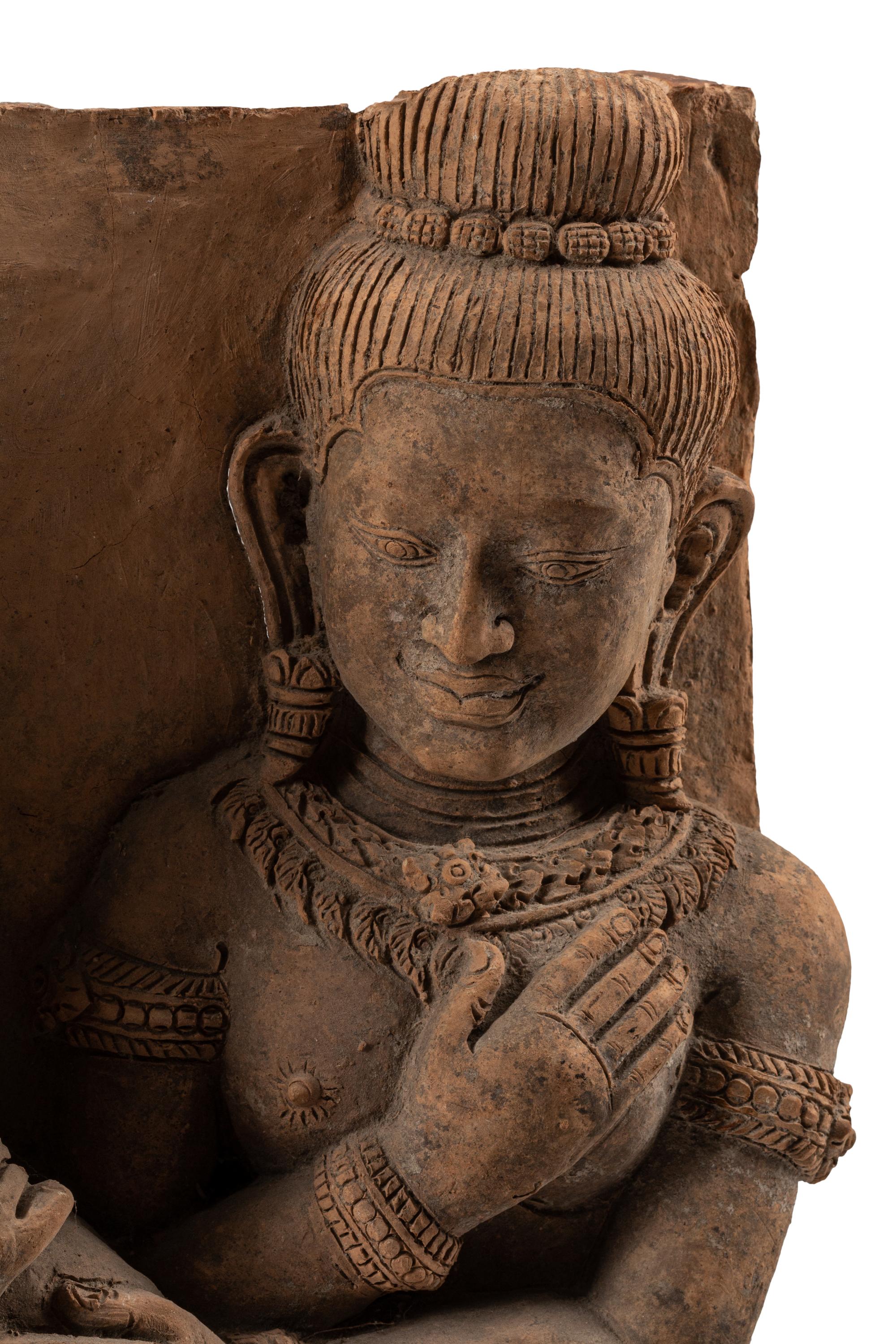 A Southeast Asian Terracotta Relief Fragment