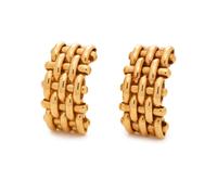YELLOW GOLD EARCLIPS