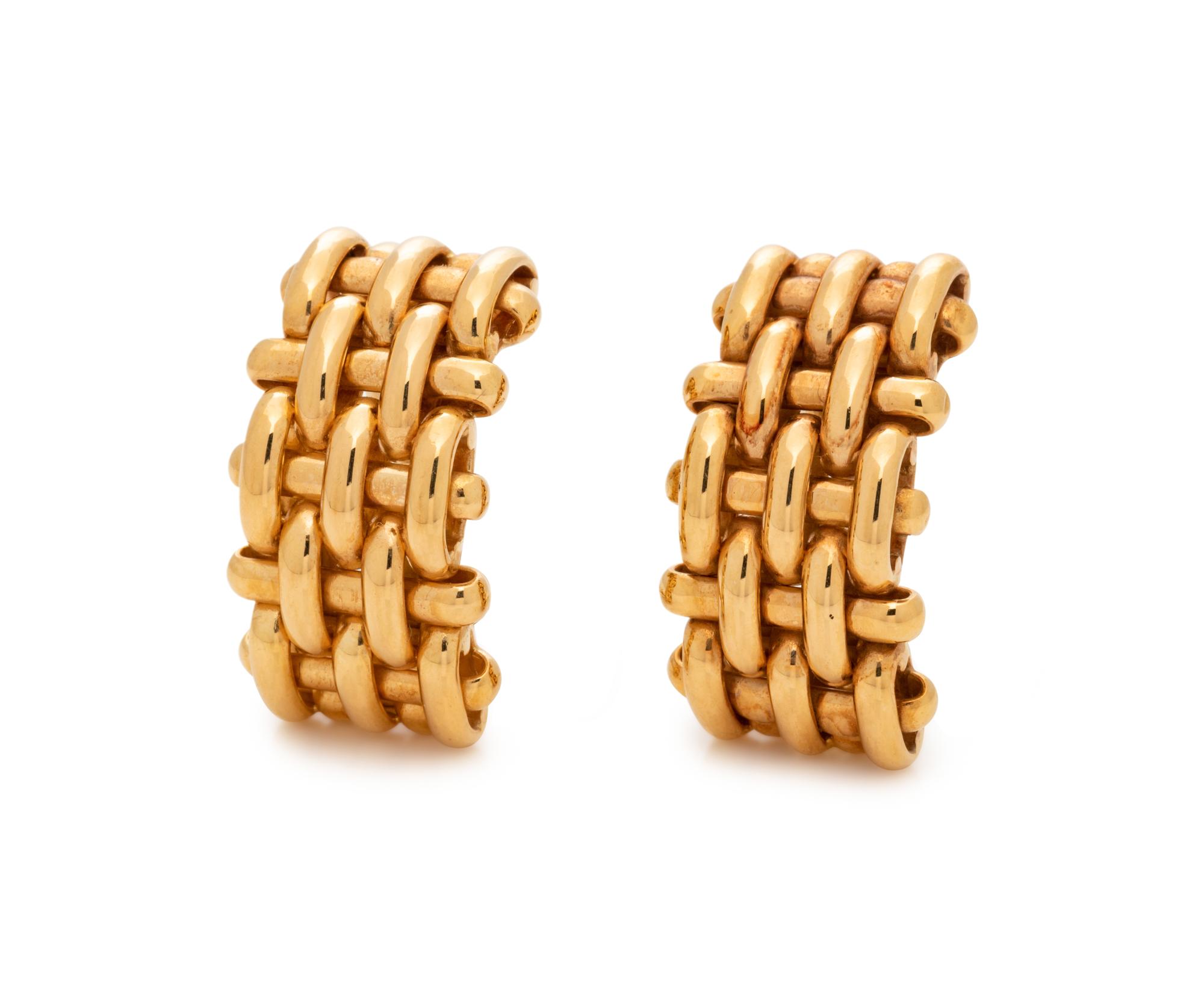 YELLOW GOLD EARCLIPS