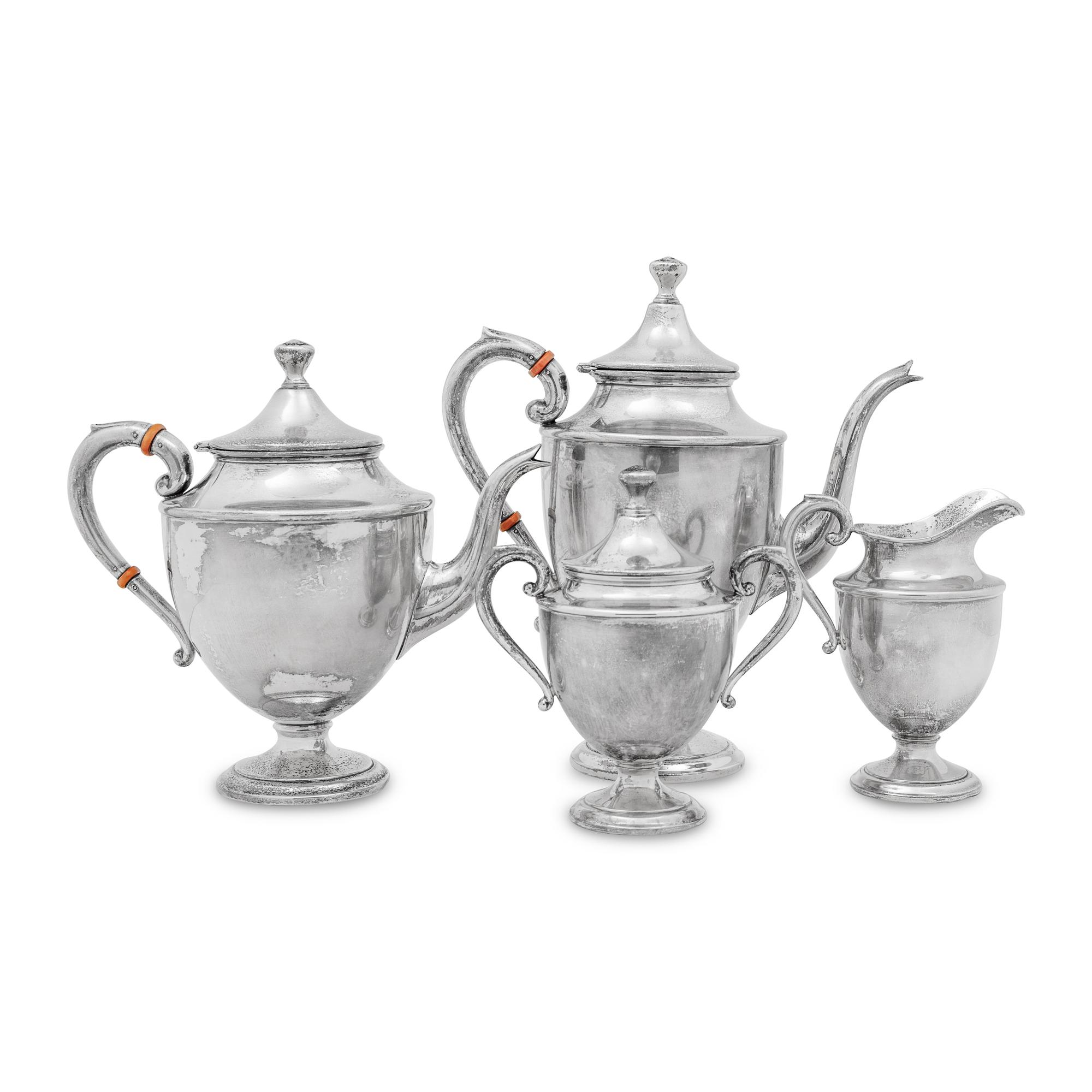 An American Silver Four-Piece Tea and Coffee Service