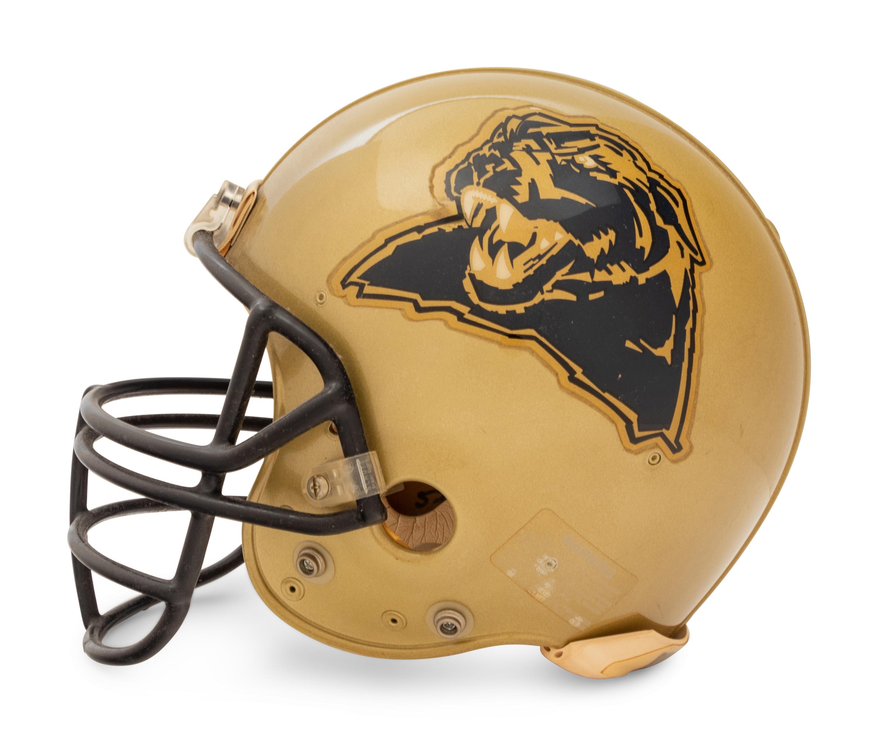 A University of Pittsburgh Riddell Football Helmet Formerly Displayed at Mike Ditka's Restaurant