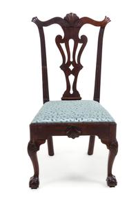 A Queen Anne Mahogany Side Chair Height 40 3/8 inches. — EARLY 18TH CENTURY