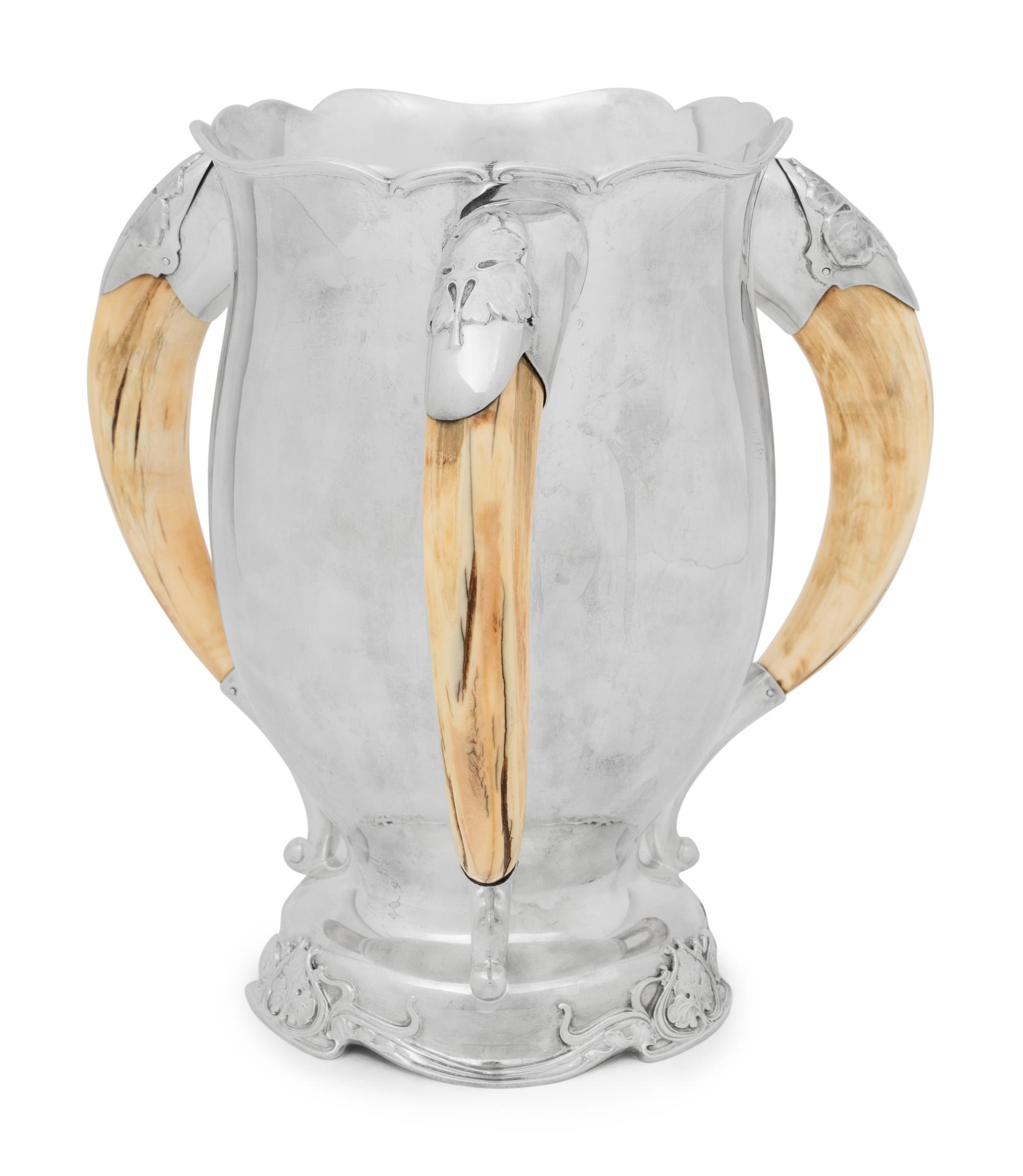 A Tiffany and Co. Silver and Horn Tyg