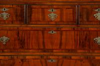 A Queen Anne Figured Mahogany Chest on Stand
