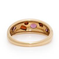 Mejuri, 'Mosaic Dome', Yellow Gold and Garnet Ring