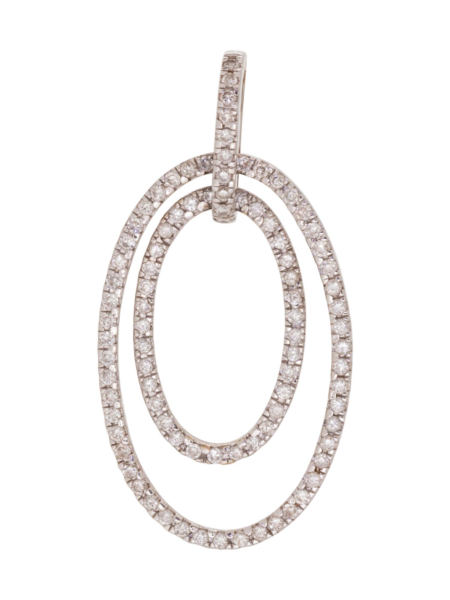 An 18 Karat White Gold and Diamond Pendant,