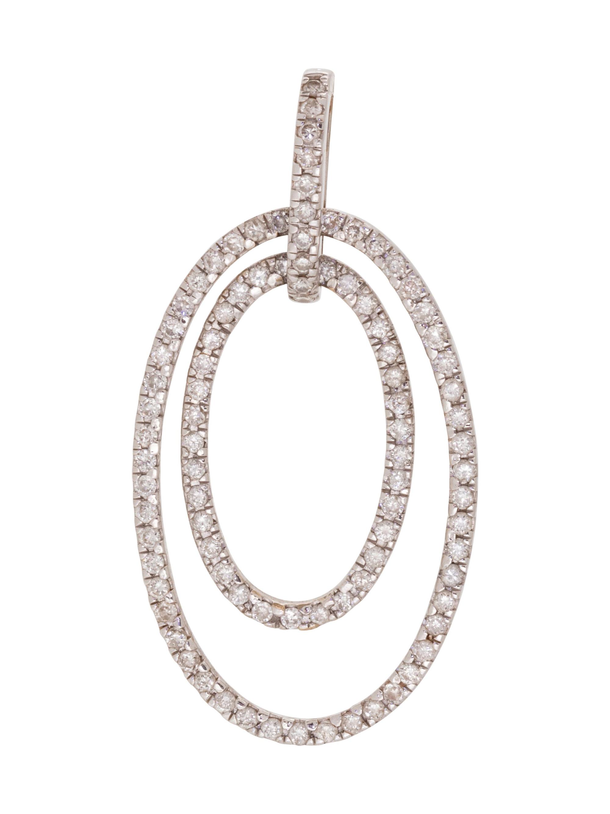 An 18 Karat White Gold and Diamond Pendant,