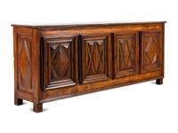 An Italian Walnut Console Cabinet