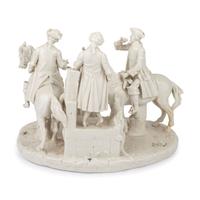 A German Blanc-de-Chine Porcelain Figural Group
