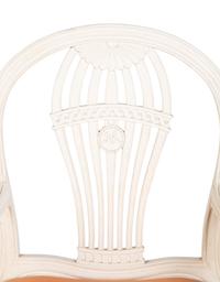 A Pair of Carved and Painted Wood Montgolfière Fauteuils — 20TH CENTURY