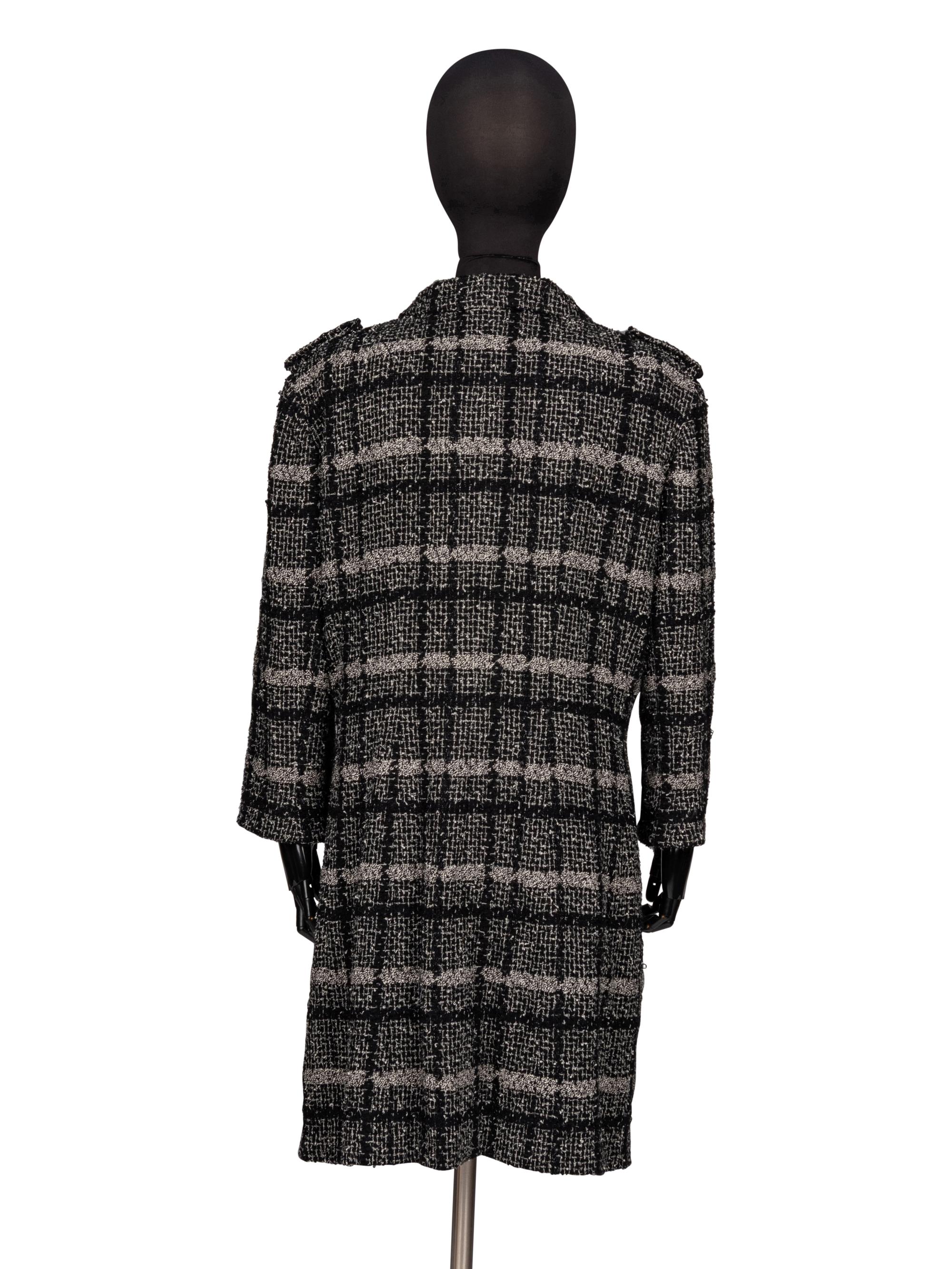 Chanel, Plaid Tweed Coat