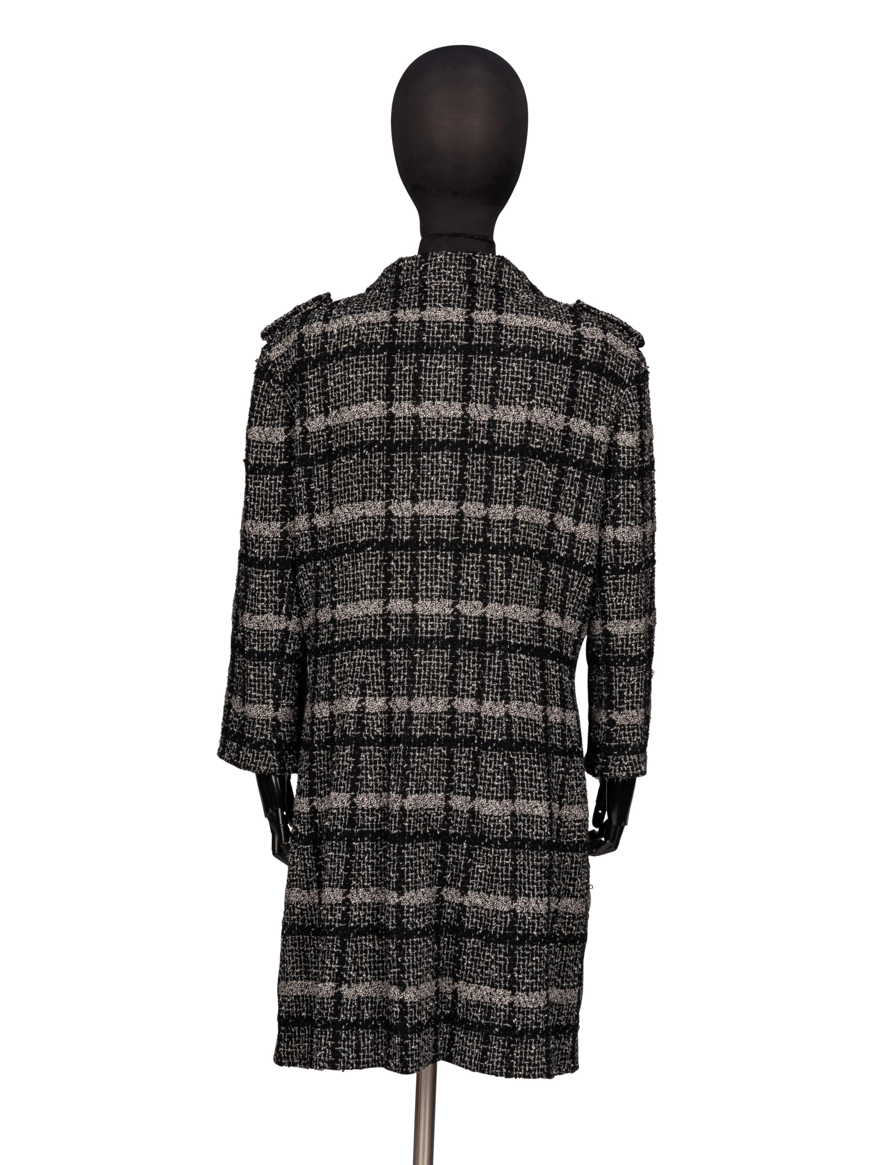 Chanel, Plaid Tweed Coat