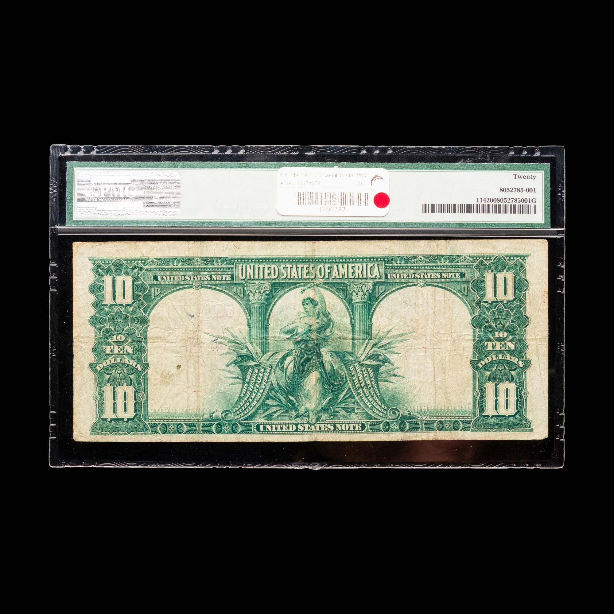 A Series 1901 Bison $10 Legal Tender Note [PMG VF20]