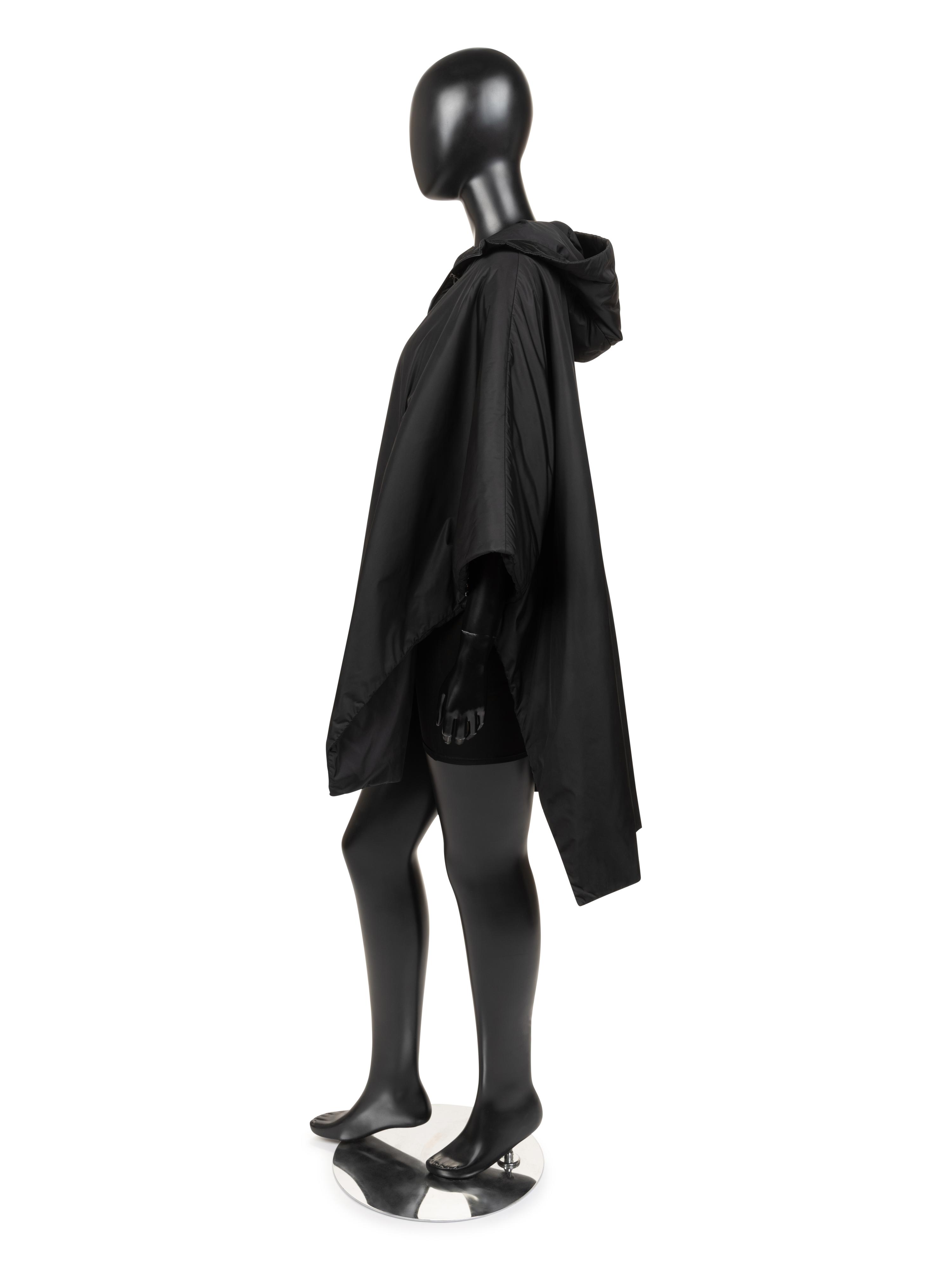 Prada Hooded Zip-front Poncho, 1990-2000s
