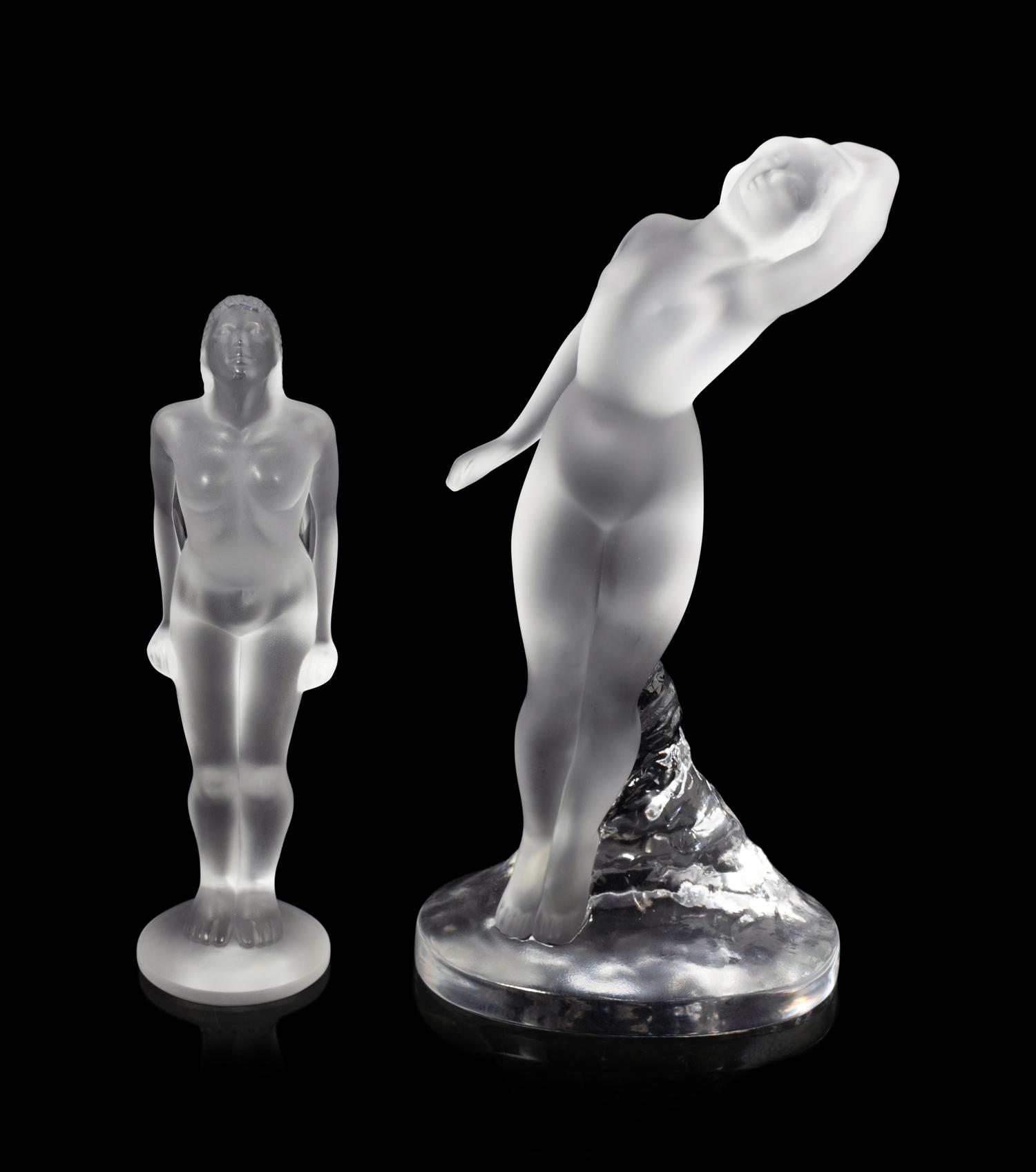 Two Lalique Nude Figures