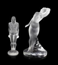 Two Lalique Nude Figures
