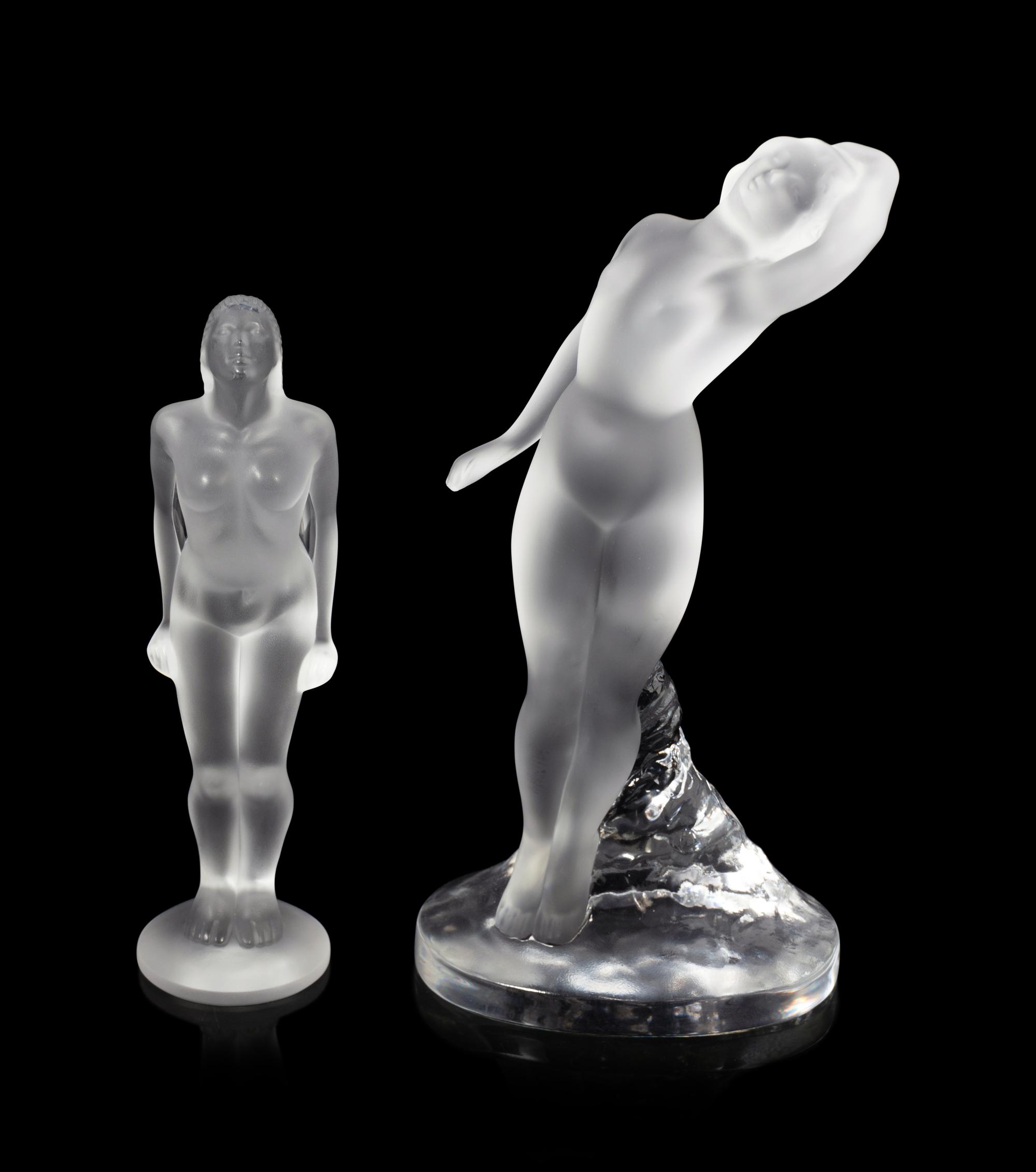 Two Lalique Nude Figures