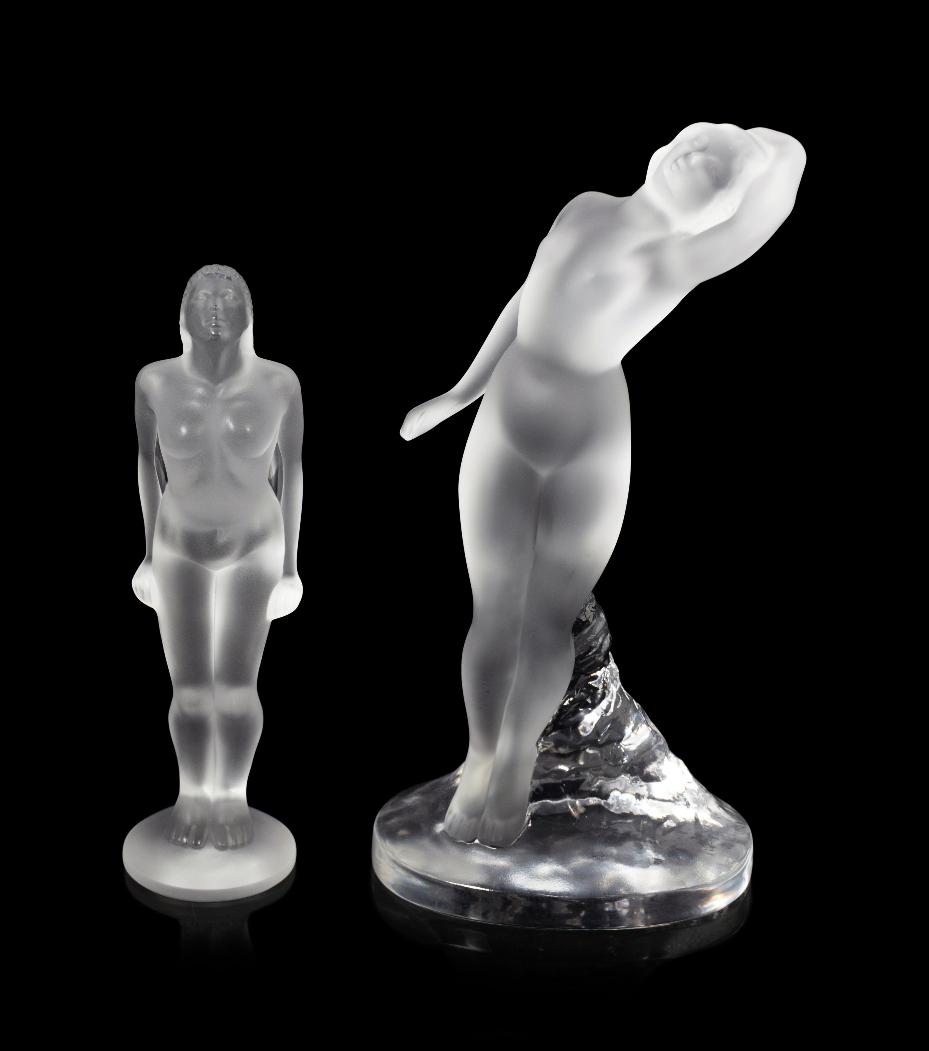 Two Lalique Nude Figures