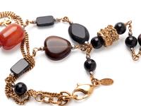 Chanel Stone and Chain Necklace with Brooch Pin, Fall 2011