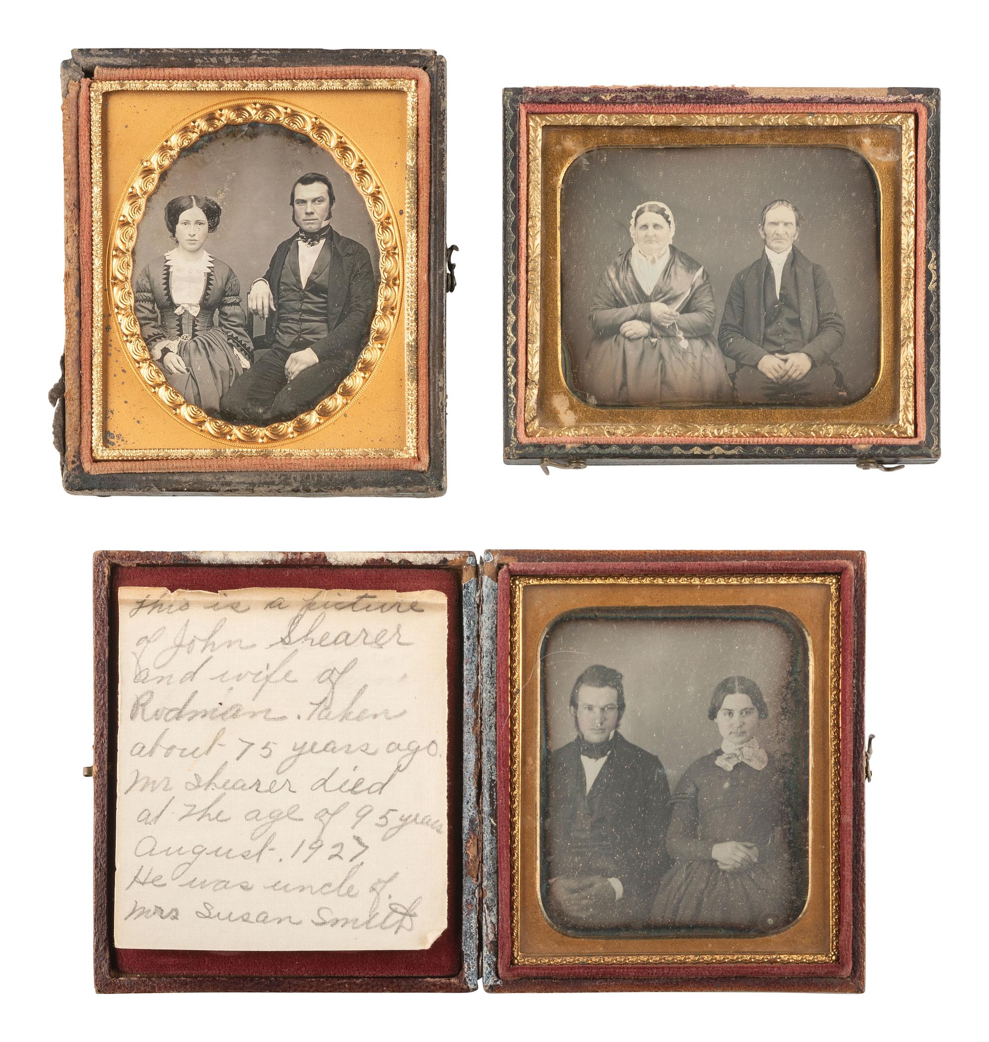[EARLY PHOTOGRAPHY]. 20 sixth plate daguerreotypes featuring couples.